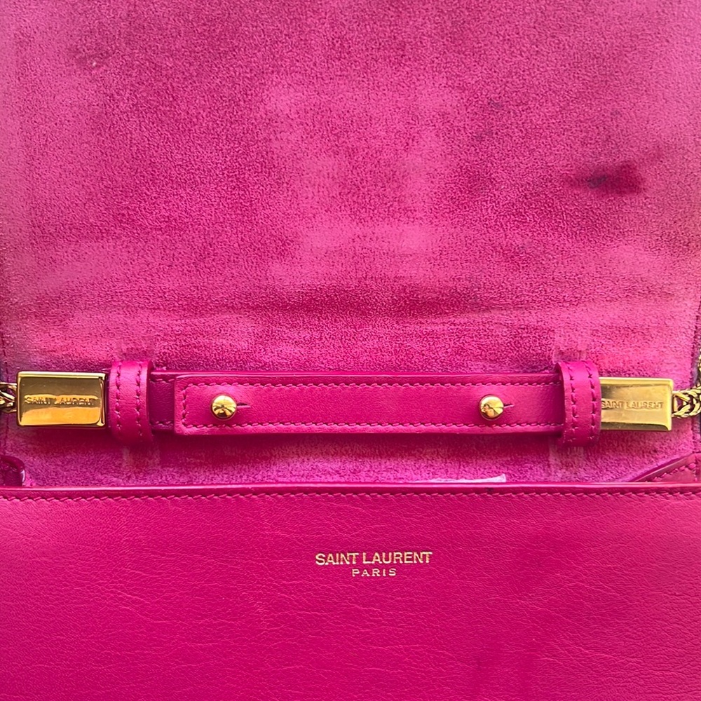 Pink Leather Shoulder Bag - Picture 3 of 7
